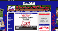 Desktop Screenshot of mcponybaseball.com